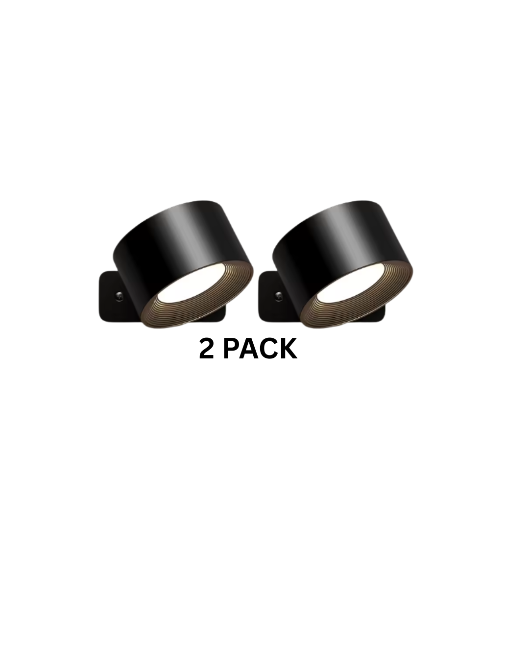 LumaGlow Wireless Magnetic Wall Light (2-Pack)