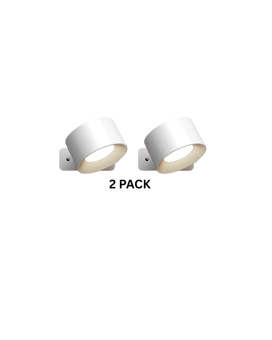 LumaGlow Wireless Magnetic Wall Light (2-Pack)